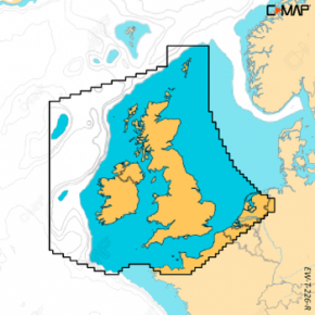 CARTE C-MAP UK, IRELAND, MANCHE - REVEAL X
